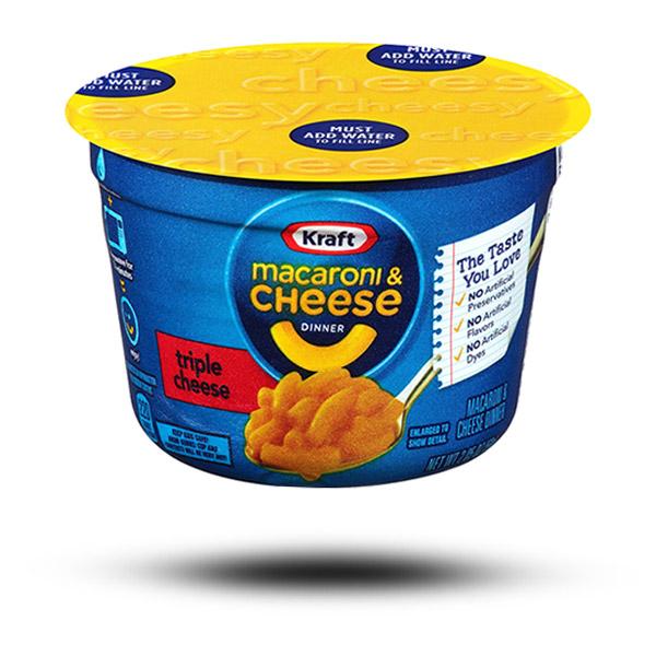 Süßigkeiten aus aller Welt, amerikanische Süßigkeiten, Süßigkeiten bestellen, Sweets online, internationale Süßigkeiten, Kraft Macaroni & Cheese Triple Cheese Cup