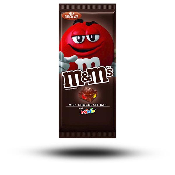 Süßigkeiten aus aller Welt, amerikanische Süßigkeiten, internationale Süßigkeiten, Süßigkeiten bestellen, Sweets online, Schokolade aus aller Welt, American Sweets, M&M's Milk Chocolate Bar with M&M's Minis