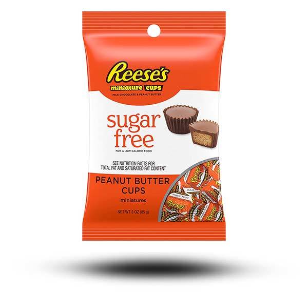 Süßigkeiten aus aller Welt, amerikanische Süßigkeiten, internationale Süßigkeiten, Süßigkeiten bestellen, Sweets online, Schokolade aus aller Welt, American Sweets, Reeses Cup Miniatures Sugar-Free