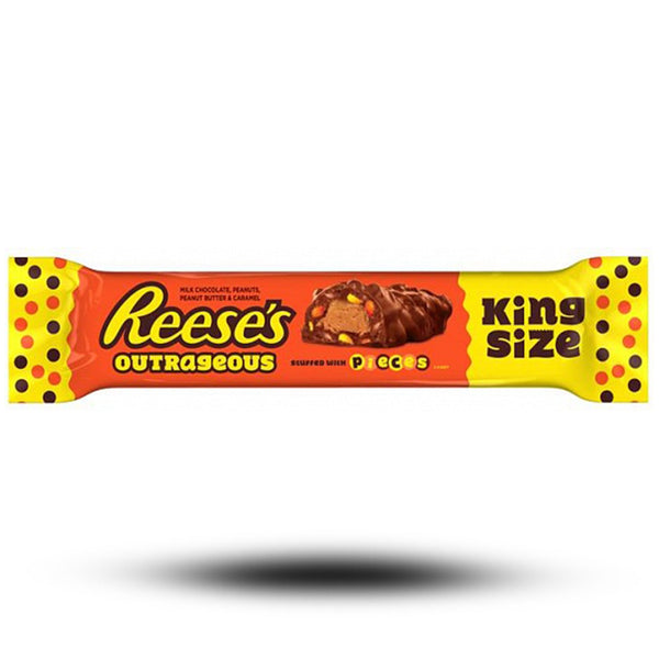 Süßigkeiten aus aller Welt, amerikanische Süßigkeiten, internationale Süßigkeiten, Süßigkeiten bestellen, Sweets online, Schokolade aus aller Welt, American Sweets, Reeses Outrageous Pieces Bar 